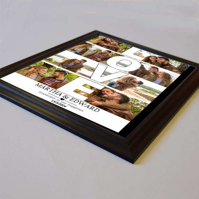 LOVE Is The Story Framed Photo Collage