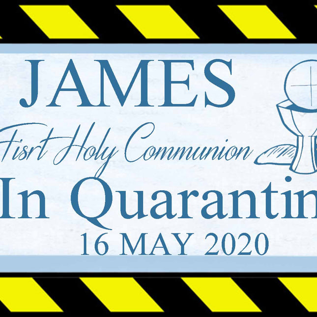 Lockdown First Holy Communion Party In Quarantine Personalised Banner