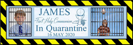 Lockdown First Holy Communion Party In Quarantine Personalised Banner