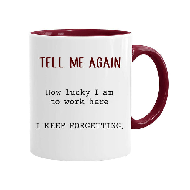 How Lucky You Are To Work Here - Work Novelty Mug