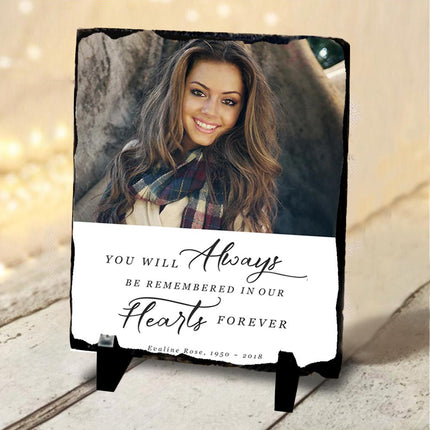 Always in Our Hearts Memorial Slate