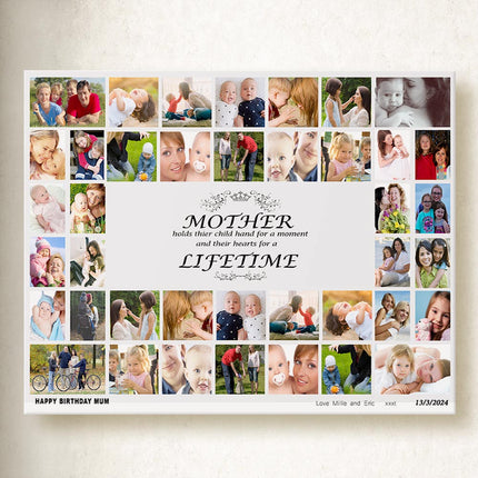 A Lifetime, Our Memories for Mum On Canvas