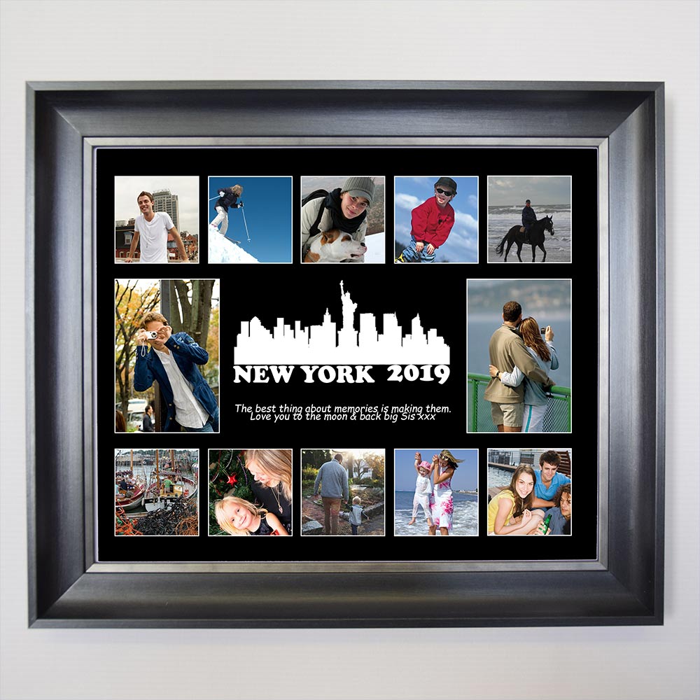 silhouette Memories Framed Photo Collage