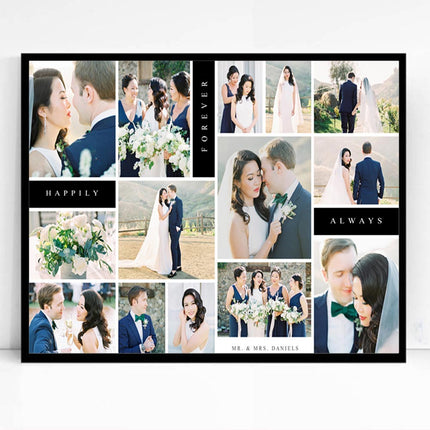 Our Wedding Together Framed Photo collage