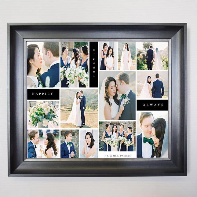 Our Special Day Wedding Photos Together Framed Dupliacate