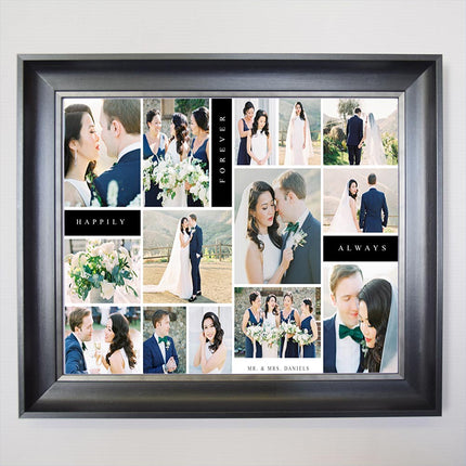 Our Wedding Day Happy Together Framed Photo Collage