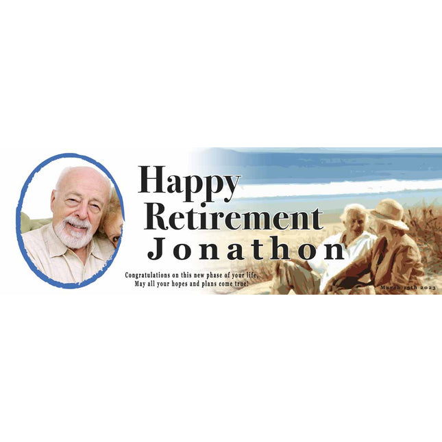 Retirement Party Personalised Banner