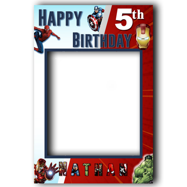 Avengers Personalised Childrens Birthday Selfie Frame