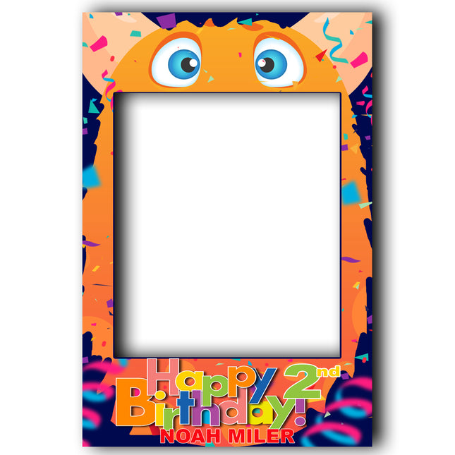 Iggy The Party Monster Personalised Childrens Birthday Selfie Frame