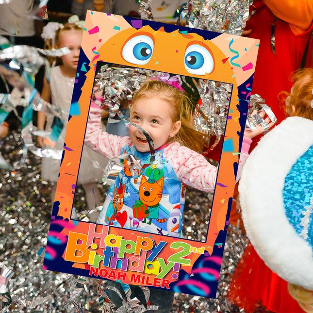 Iggy The Party Monster Personalised Childrens Birthday Selfie Frame