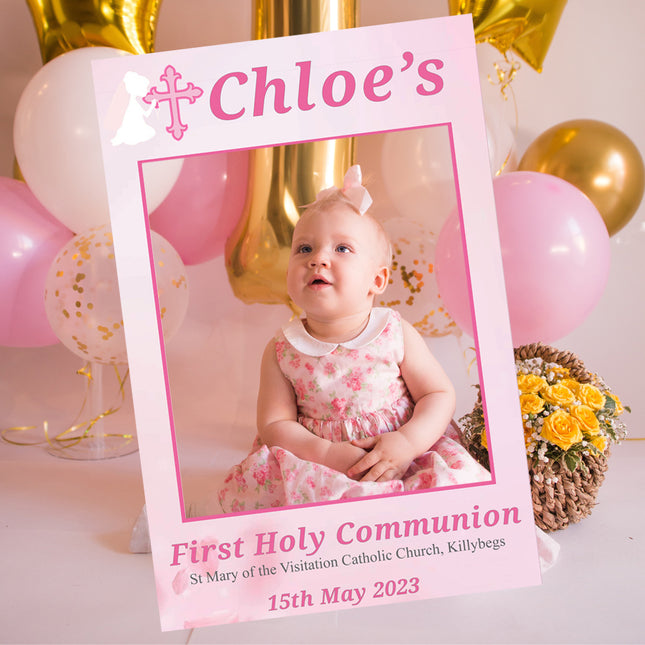 Little First Communion Party Personalised Selfie Frame