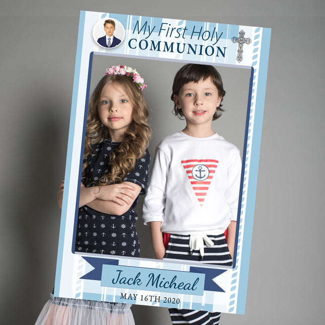 Its a First Holy Communion Party Personalised Selfie Frame