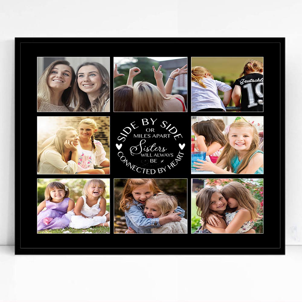 Sisters Side By Side Memories Framed Photo Collage