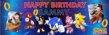 Sonic The Hedgehog Personalised Photo Banner