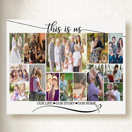 It Is Us Family Collage On Canvas
