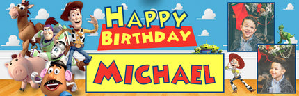 Toy Story Personalised Photo party Banner