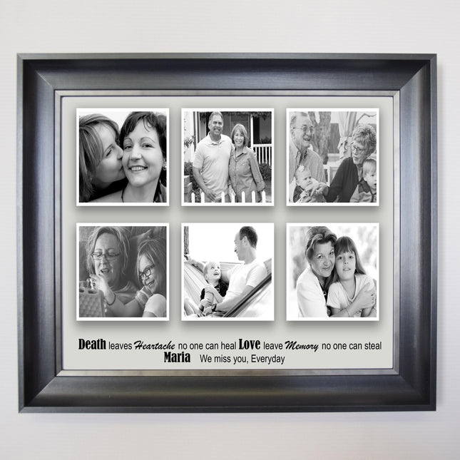 We Misss You Memorial Framed Photo Collage