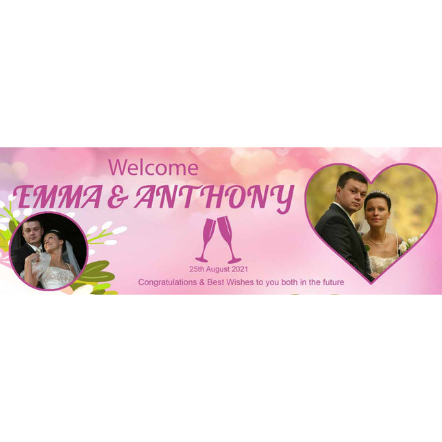 Wedding Day Personalised Banner