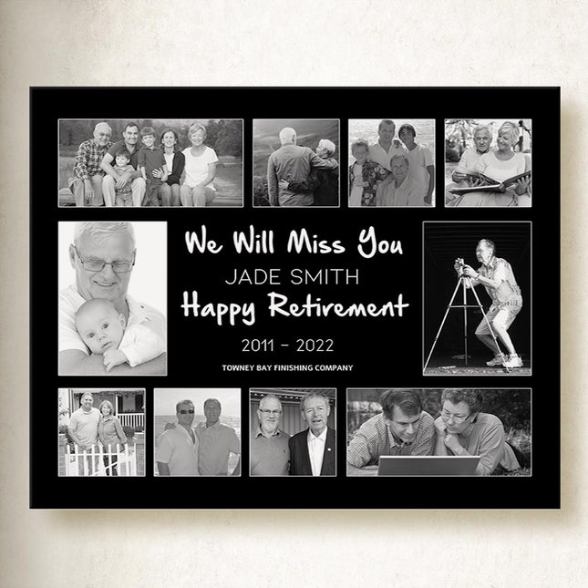 Your Retirement Story Collage On Canvas