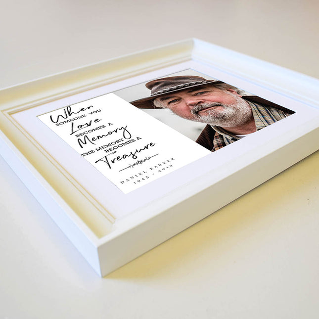 Your Memory Is Our Treasure Framed Memorial