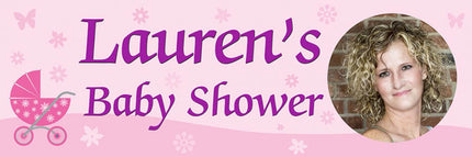 Baby Shower Party Personalised Photo Banner