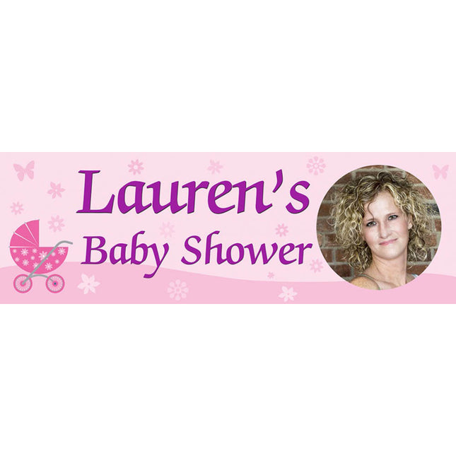 Baby Shower Party Personalised Photo Banner