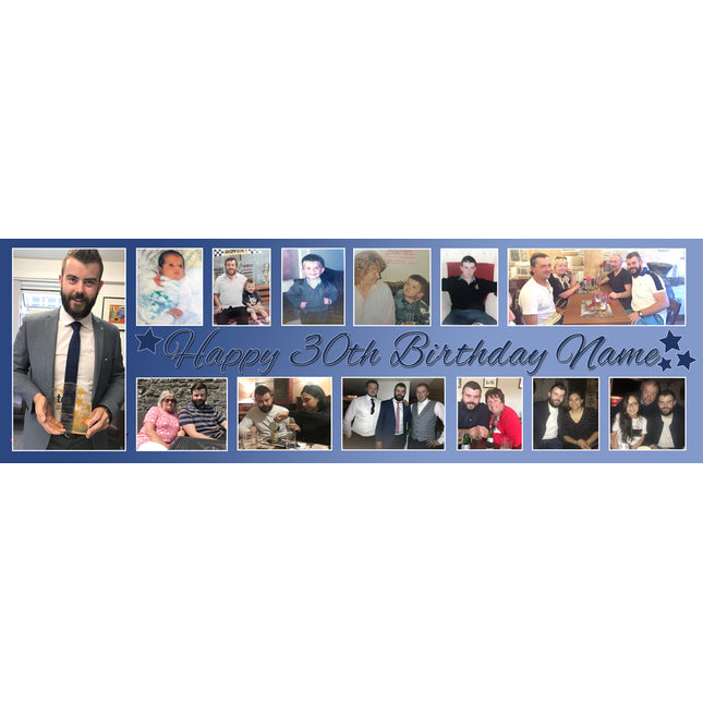 Its My Party Personalised Photo Collage Banner