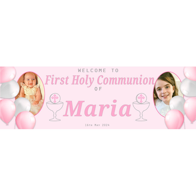 Its My Communion Party Personalised photo Banner