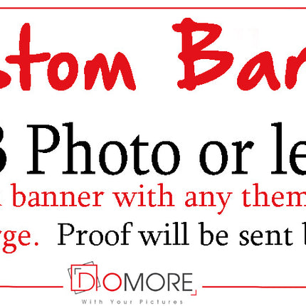 Custom Personalised Banner With 13 Photos