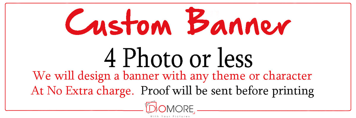 Custom personalised anniversary banner