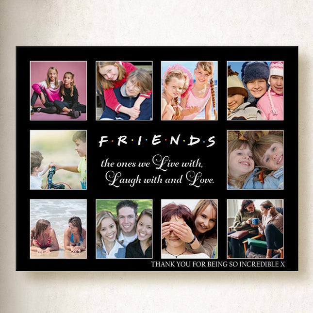 Friends to Love Laugh Love Collage On Canvas