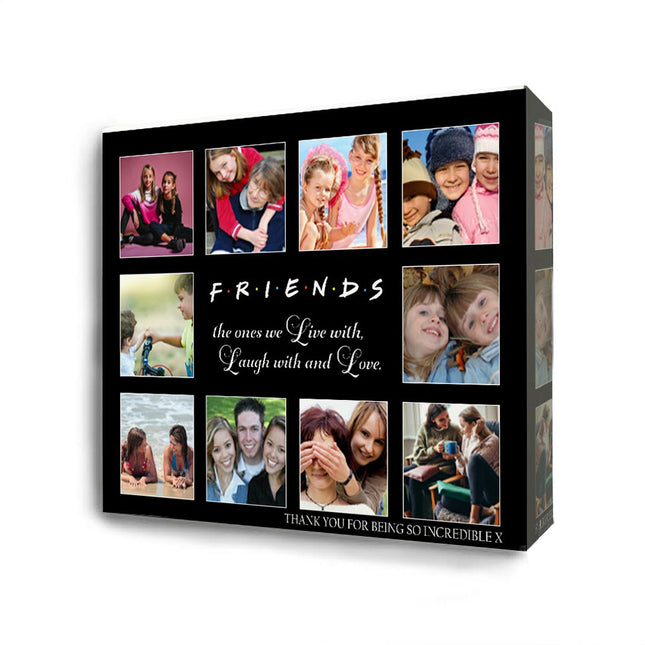Friends to Love Laugh Love Collage On Canvas