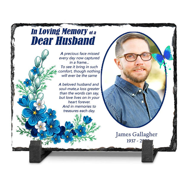 Beloved Husband Memorial Slate