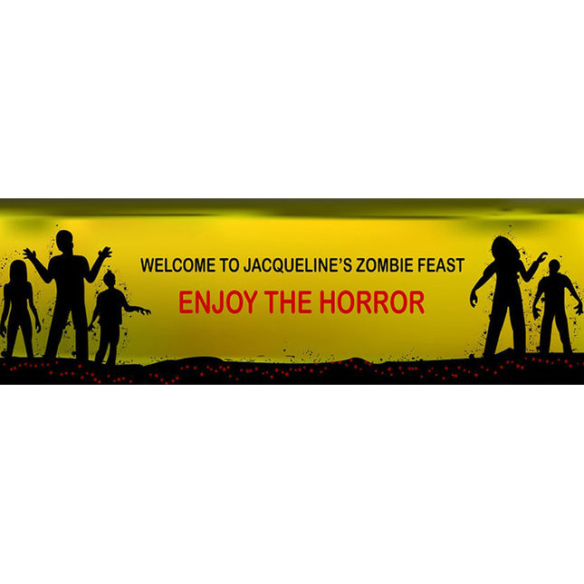 My Zombiefest Personalised Halloween Party Banner