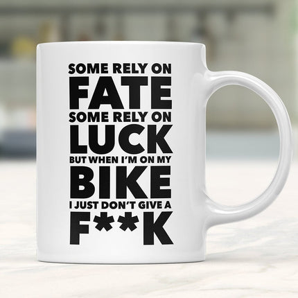 When Cycling , I Just Dont Give a F**k - Funny Novelty Mug