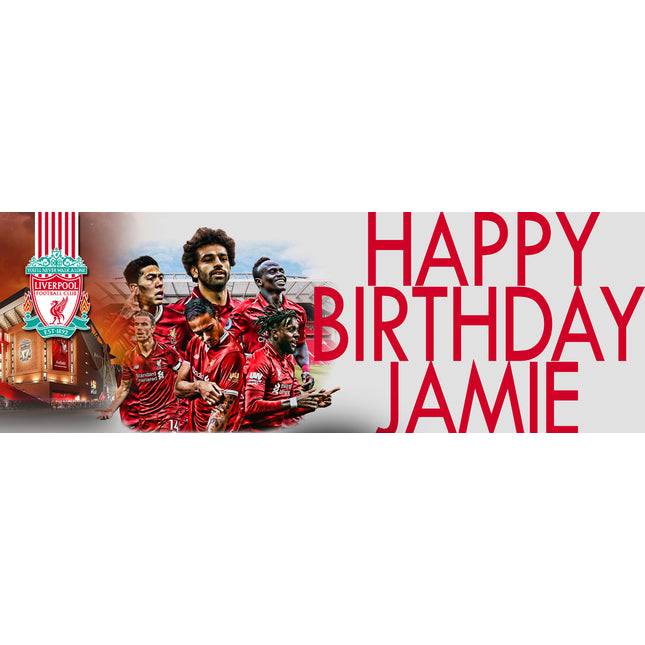You Will Never Walk Alone LFC Personalised Birthday Photo Banner