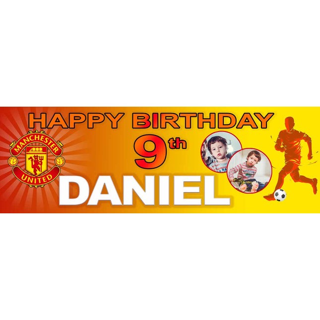 Football Team Birthday Party Personalised Photo Banner