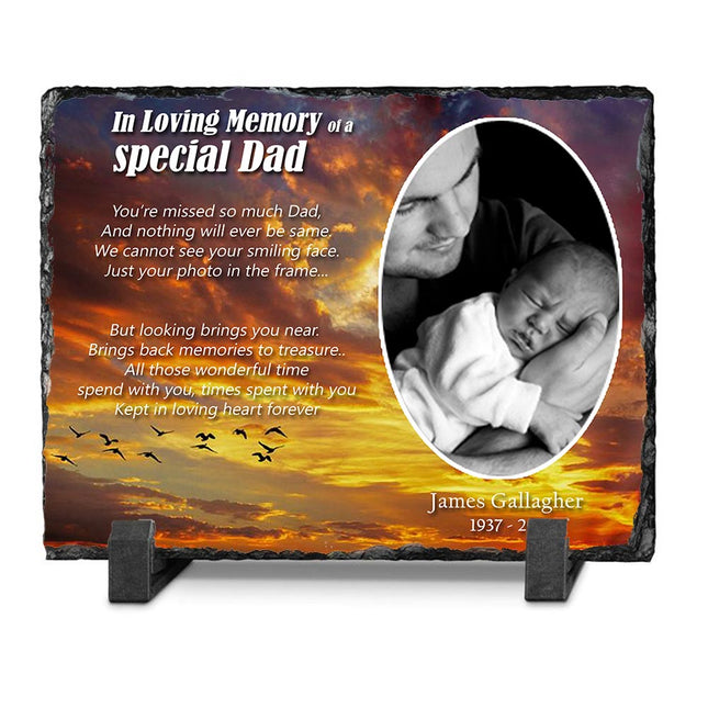 In Loving Memory Of Dad Memorial Slate