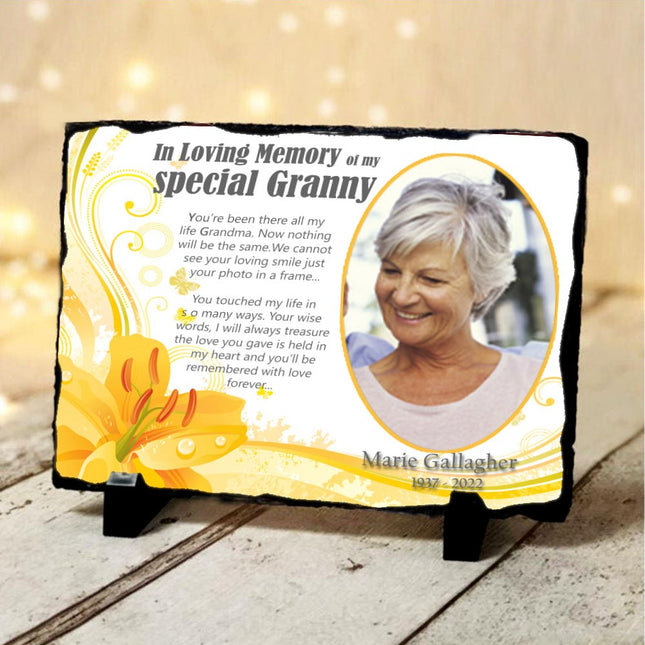 Special Grandmother Memorial Slate