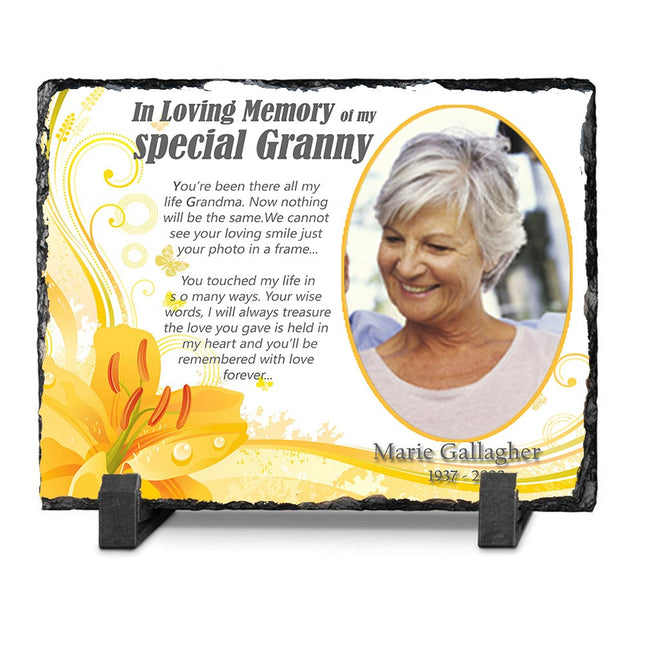 Special Grandmother Memorial Slate