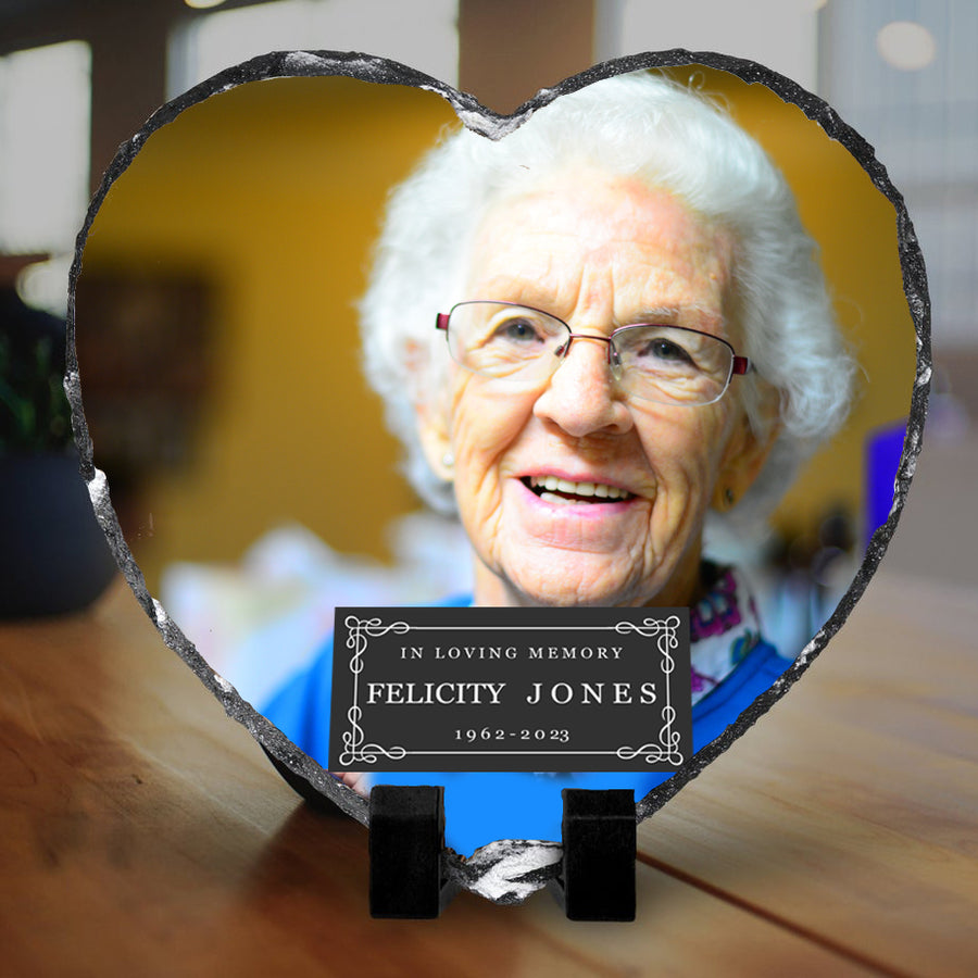 Heart Memorial Slate