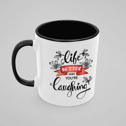 Friends Laugh Together Personalised Photo Mug