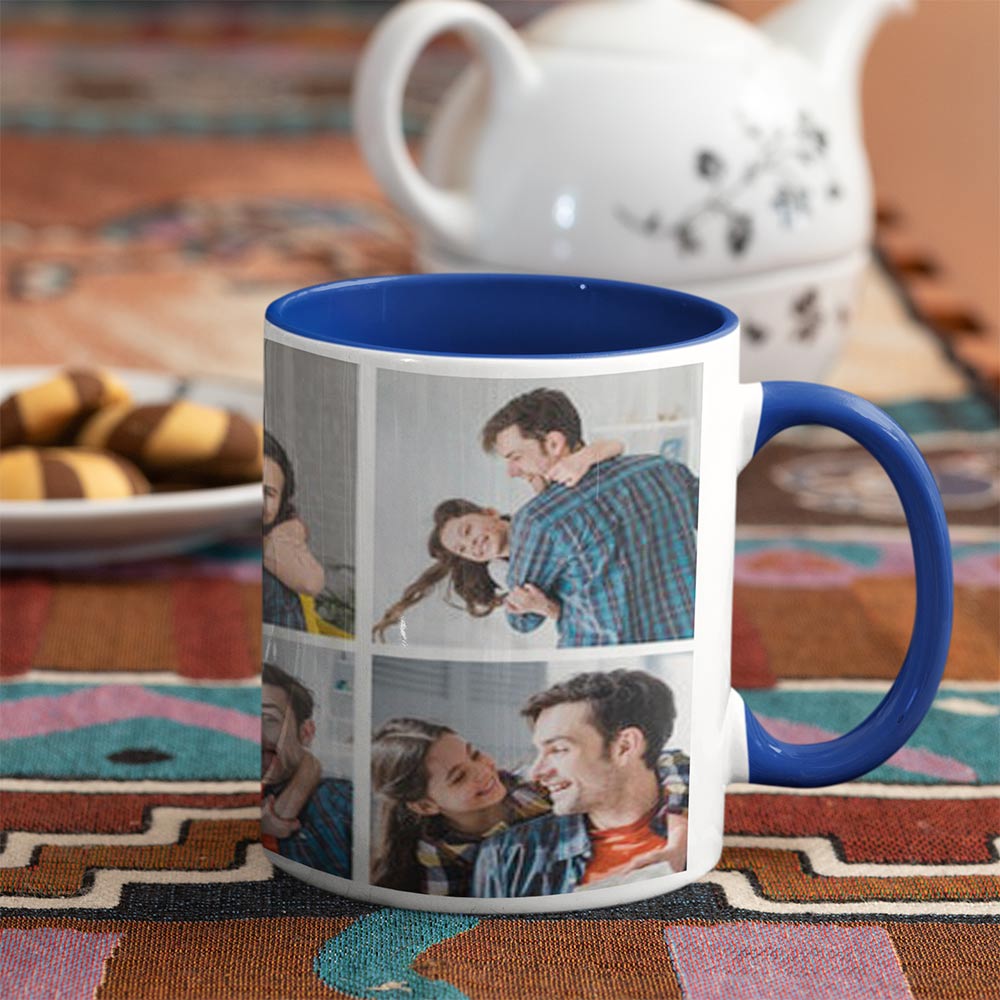 With Love For Daddy Personalised Photo Collage Mug