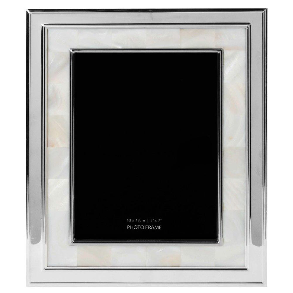 18X13cm (5x7 inch)  Mother Of Pearl Silver Frame