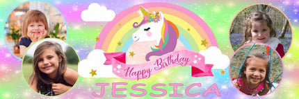 It A Unicorn Party Personalised Photo Banner